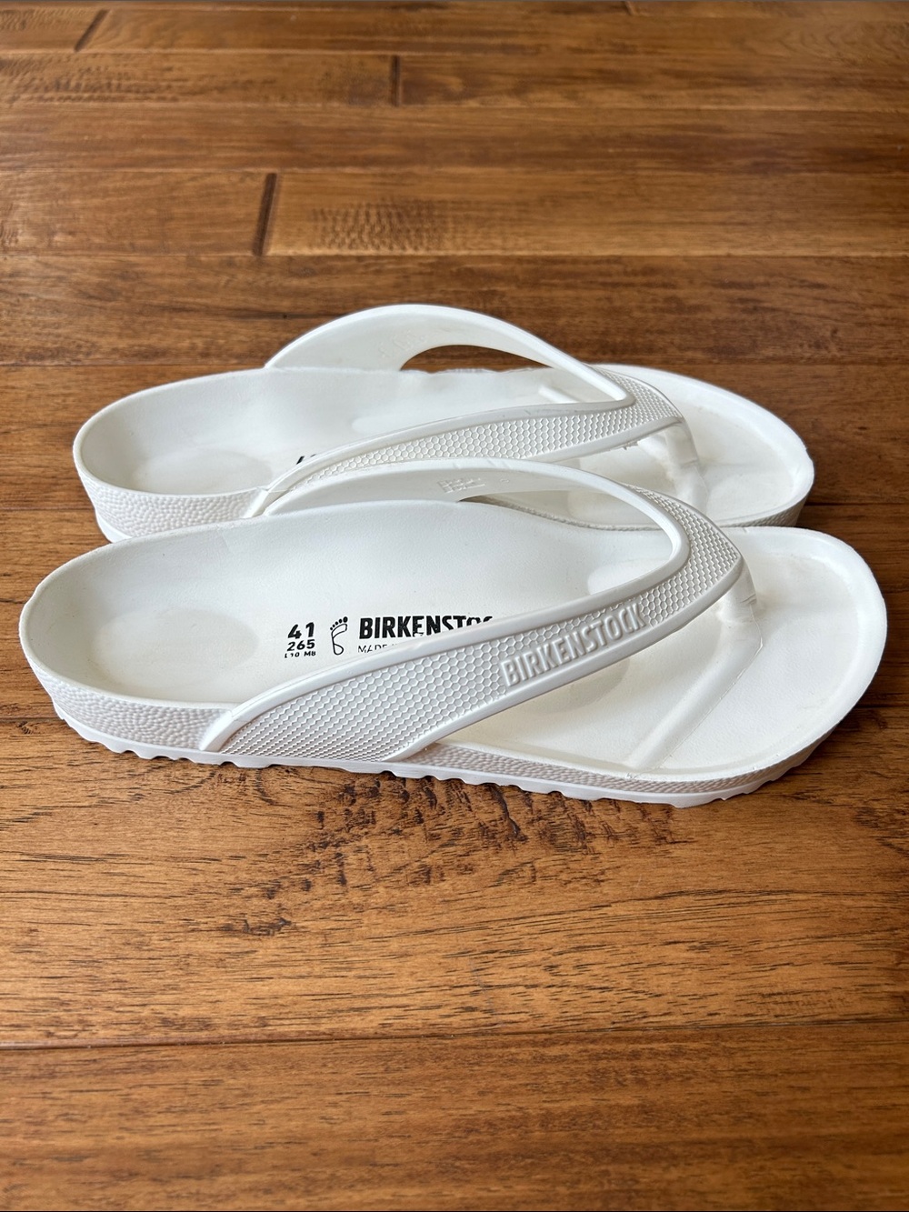 Birkenstock Honolulu Essentials EVA Sandals Lightweight Waterproof White Size 10